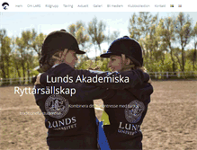 Tablet Screenshot of lundsstudentryttare.se